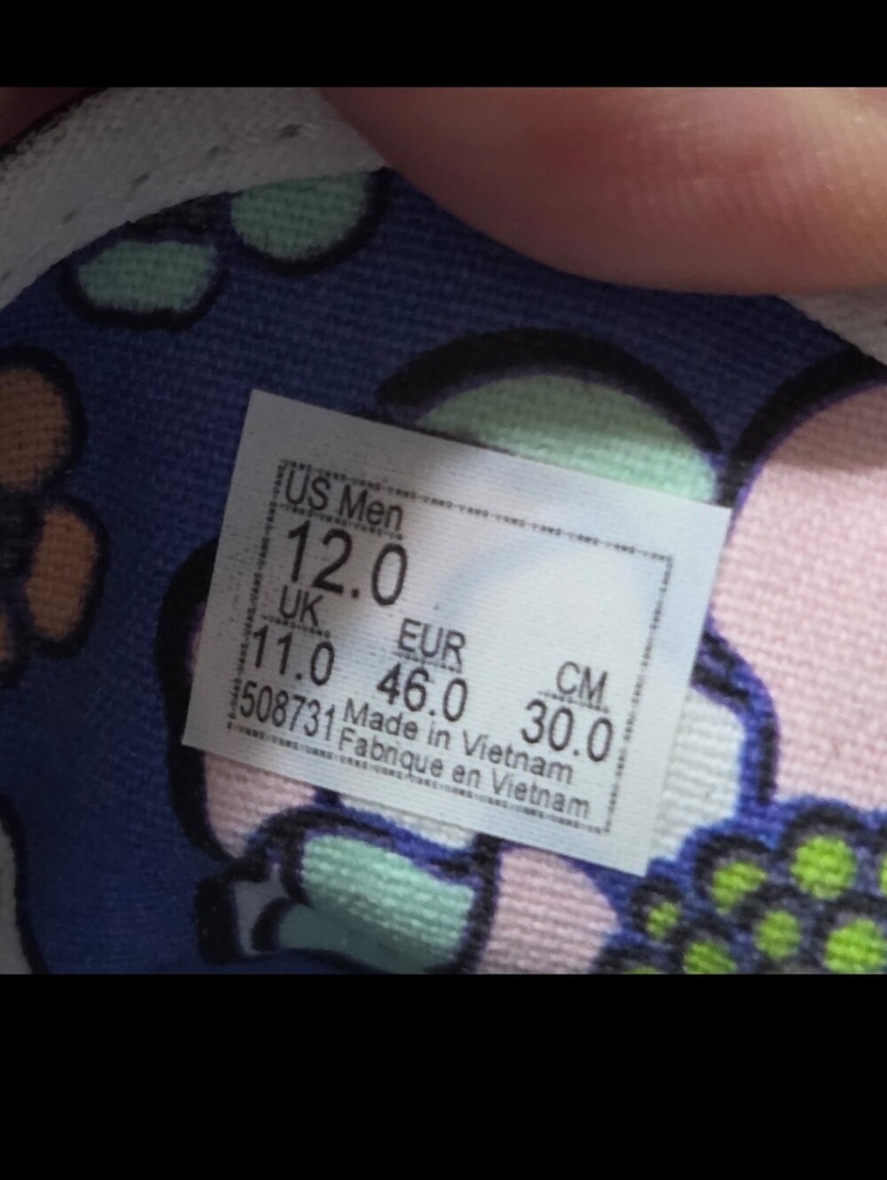 Vans Era U-Color Black‎ Floral MENS Size 12 Skate Shoes - Picture 15 of 15